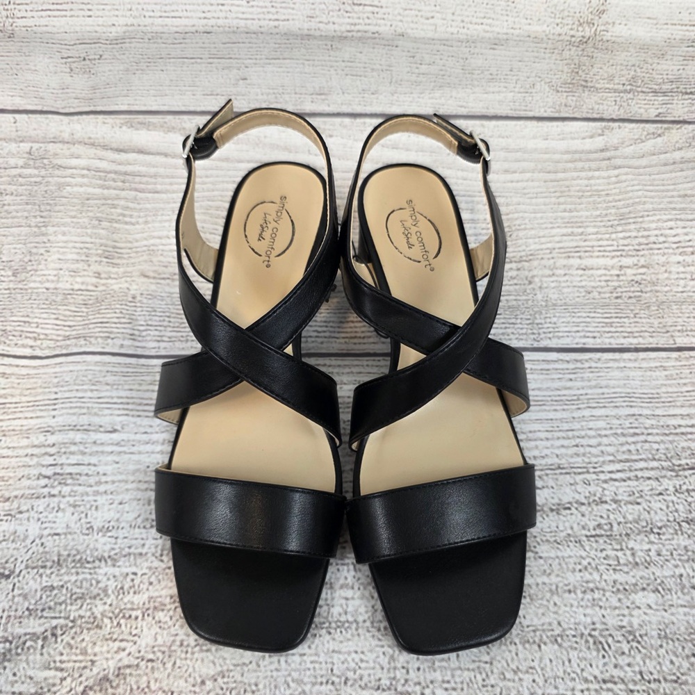 Simply Comfort Life Stride Strappy Heeled Sandal - Picture 2 of 6